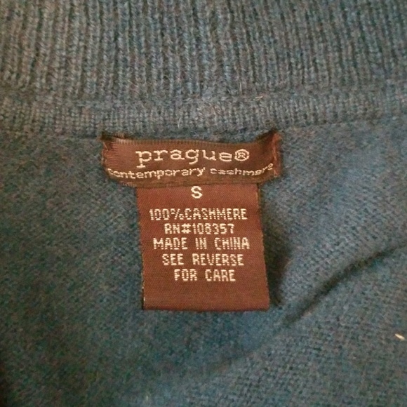 Deep Cowl Neck 100% Cashmere Sweater Tunic Small - Picture 7 of 8